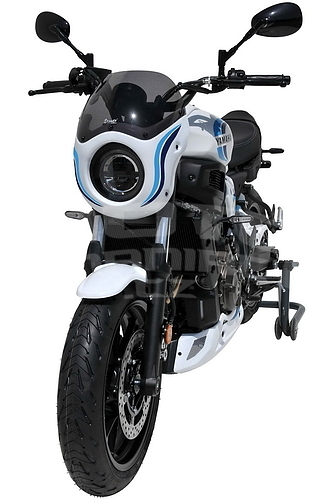Ermax lakovaná maska s plexi - Yamaha XSR700 2022-2023, trikolóra Historic (bílá, světle modrá, tmavě modrá) - 3