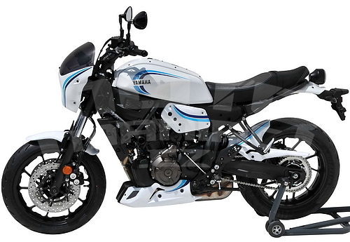 Ermax zadní blatník s krytem řetězu - Yamaha XSR700 2022-2023, trikolóra Historic (bílá, světle modrá, tmavě modrá) - 3