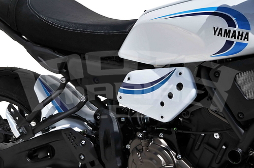Ermax boční kryty - Yamaha XSR700 2022-2023, trikolóra Historic (bílá, světle modrá, tmavě modrá) - 3