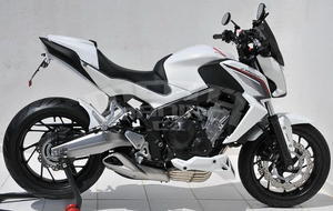 Ermax kryt sedla spolujezdce - Honda CB650F 2014-2015, white (three-color bike /HRC) - 4