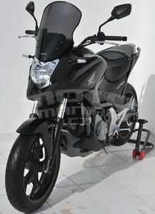 Ermax turistické plexi +10cm (45,5cm) - Honda NC700X 2012-2013, černé neprůhledné - 4