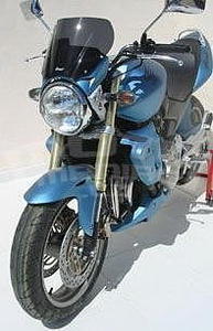 Ermax plexi větrný štítek 22cm - Honda CB600F Hornet 2005-2006, černé neprůhledné - 4