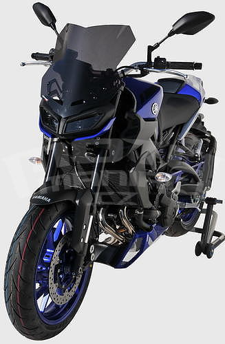 Ermax kryt motoru trojdílný - Yamaha MT-09 2017-2020, černá (tech black MDNM6) - 4