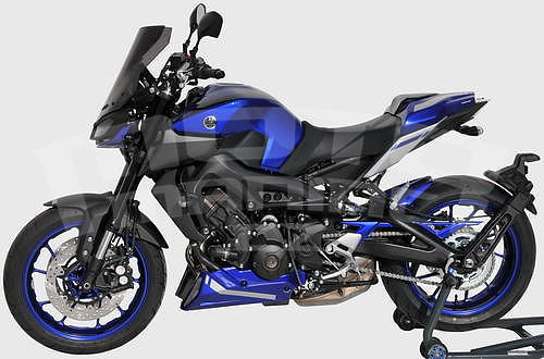 Ermax kryt sedla spolujezdce - Yamaha MT-09 2017, modrá metalíza (Yamaha Blue DPBMC) /černá lesklá - 4