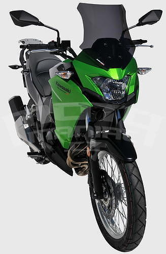 Ermax Sport plexi 35cm - Kawasaki Versys-X 300 2017, černé kouřové - 4