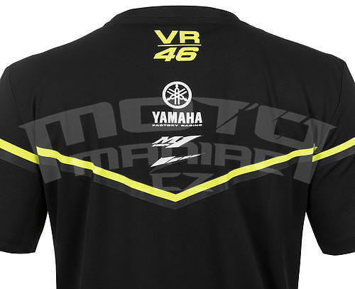 Valentino Rossi VR46 pánské triko - edice Yamaha Black - 4