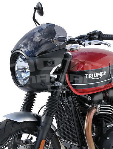 Ermax maska s kouřovým plexi - Triumph Speed Twin 2019-2020, imitace karbonu - 4