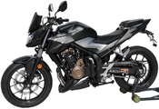 Ermax Evo kryt motoru 3-dílný - Honda CB500F 2019-2020, černá matná (Matt Gunpowder Black Metallic NH436M) / šedá matná - 4/7