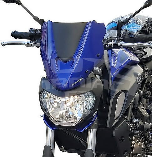 Ermax lakovaný štítek 26cm - Yamaha MT-07 2018-2020, černá matná 2018-2019 (Black Max) - 4