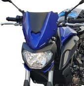 Ermax lakovaný štítek 26cm - Yamaha MT-07 2018-2020, modrá metalíza/černá lesklá 2018-2019 (Deep Purplish Blue Metallic, Yamaha Blue DPBMC/Black) - 4/6