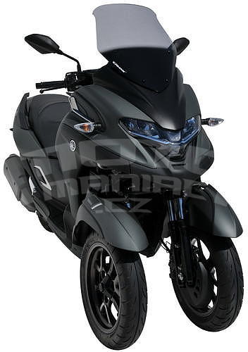 Ermax originální plexi 52,5cm - Yamaha Tricity 300 2020-2021, černé neprůhledné - 4