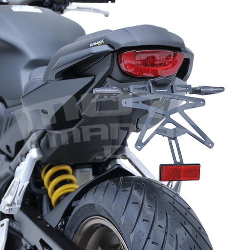 Ermax kryt sedla spolujedce - Honda CB650R 2021, černá matná (Mat Gunpowder Black Metallic NH436) - 4