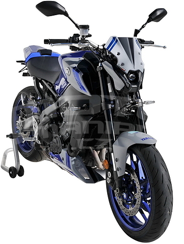 Ermax kryt motoru 3-dílný - Yamaha MT-09 2021-2022,  modrá metalíza/ šedá mat 2021-2022 (Icon Blue, Icon Grey) - 4