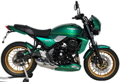 Ermax kryt motoru s ALU krytkami - Kawasaki Z650RS 2022-2023, tm. zelená/sv. zelená/oranžová - 4/7