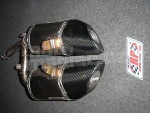 RP slip-on 2x ovál carbon nerez mat, Yamaha FZ 6/Fazer 6 04-13 - 5