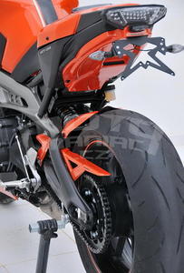 Ermax zadní blatník s krytem řetězu - Yamaha MT-09 2013-2015, 2014 metal anthracite grey (tech graphite for race blu bike) - 5