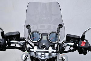 Ermax Stunt plexi větrný štítek - Honda CB1100 2013-2015, černé neprůhledné - 5