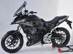 Ermax zadní blatník s krytem řetězu - Honda CB500X 2013-2015, mat black (matt gunpowder black metal) - 5