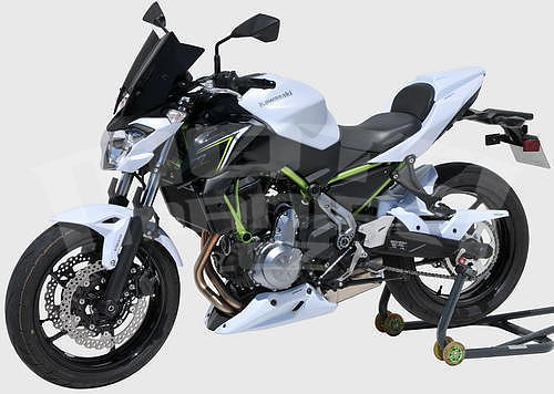 Ermax kryt motoru trojdílný - Kawasaki Z650 2017, imitace karbonu - 5