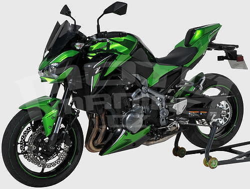 Ermax kryt motoru 2-dílný - Kawasaki Z900 2017-2019, černá metalíza/zelená perleť 2017-2018 (Metallic Spark Black 660/15Z, Candy Lime Green 3 51P) - 5