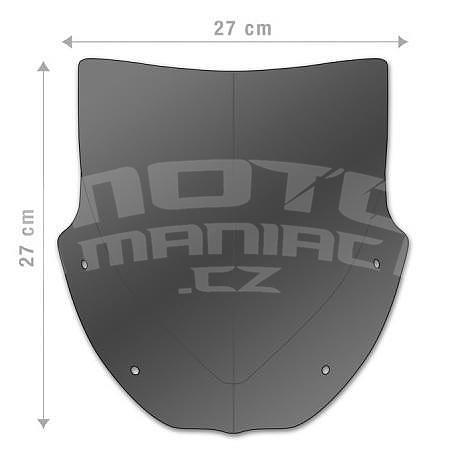 Barracuda plexi větrný štítek 27x27 - Moto Guzzi V7 II/V7 III 2015-2019 - 5