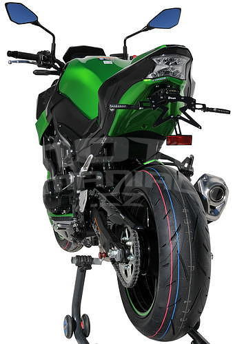 Ermax zadní blatník s krytem řetězu - Kawasaki Z900 2020, tmavě zelená metalíza 2020 (Candy Lime Green 3 51P) - 5