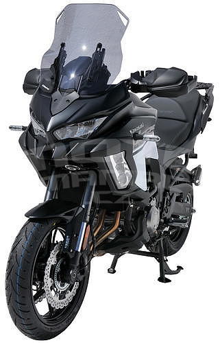 Ermax turistické plexi 45cm (výškově nastavitelné) - Kawasaki Versys 1000 SE 2019-2020, černé kouřové - 5