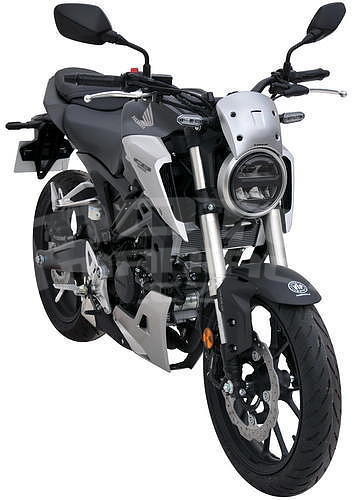 Ermax lakovaný větrný štítek 19cm - Honda CB300R 2018-2020, imitace kartáčovaný hliník 2020 (Aluminium Silver MH) - 5