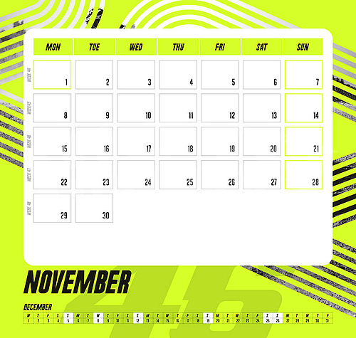 Valentino Rossi VR46 stolní kalendář 2021 - 5