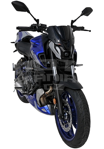 Ermax Sport plexi štítek 25cm - Yamaha MT-07 2021, černé kouřové - 5