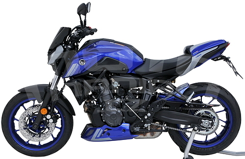 Ermax zadní blatník s ALU krytem řetězu - Yamaha MT-07 2021, modrá metalíza/šedá mat 2021 (Icon Blue/Icon Grey) - 5
