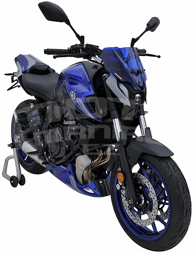 Ermax podsedlový plast s držákem SPZ - Yamaha MT-07 2021, modrá metalíza 2021 (Icon Blue) - 5