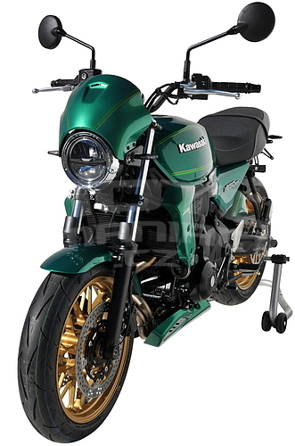 Ermax přední maska - Kawasaki Z650RS 2022-2023, tm. zelená/sv. zelená/oranžová - 5