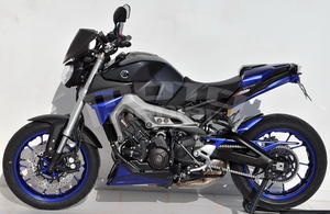 Ermax kryt sedla spolujezdce - Yamaha MT-09 2013-2015, 2014 metal anthracite grey (tech graphite for race blu bike) - 6