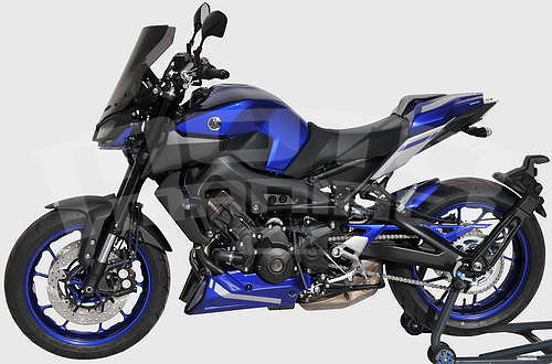 Ermax kryt motoru trojdílný - Yamaha MT-09 2017-2020, šedá antracit (moto night Fluo) - 6