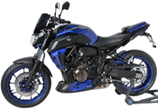 Ermax kryt motoru 3-dílný - Yamaha MT-07 2018-2020, modrá metalíza/černá matná 2018/2019(Deep Purplish Blue Metallic, Yamaha Blue DPBMC, Black Max) - 6/7