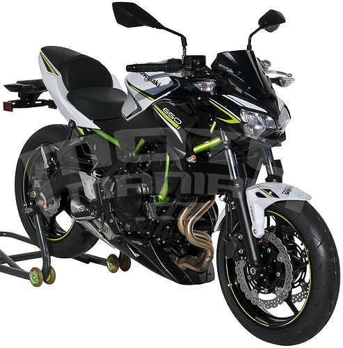 Ermax kryt motoru 3-dílný - Kawasaki Z650 2020, zelená/černá 2020 (Candy Lime Green 3 51P, Metallic Spark Black 660/15Z) - 6