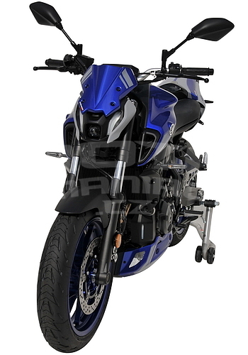 Ermax lakovaný štítek 25cm - Yamaha MT-07 2021, modrá metalíza/šedá mat 2021 (Icon Blue/Icon Grey) - 6