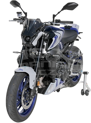 Ermax kryt motoru 3-dílný - Yamaha MT-09 2021-2022, černá lesklá 2021-2022 (model SP, Midnight Black/Black Metallic 2 BL2) - 6