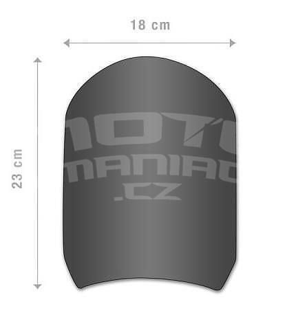 Barracuda Classic hliníkový štítek 18x23cm - Honda CB650R 2019-2022, černý - 7
