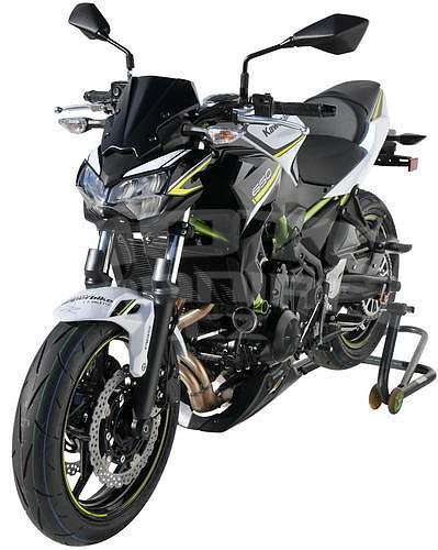 Ermax kryt motoru 3-dílný - Kawasaki Z650 2020, černá metalíza/zelená perleť SE (Metallic Spark Black 660/15Z/Candy Lime Green 35P) - 7
