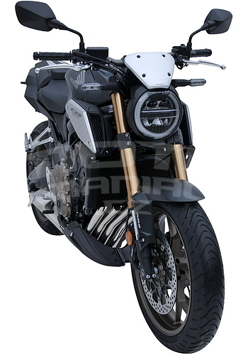 Ermax kryt motoru 3-dílný - Honda CB650R 2021, černá matná (Mat Gunpowder Black Metallic NH436) - 7