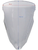 Ermax tutistické plexi 50cm - Suzuki GSX-S1000GT 2022-2023, lehce kouřové - 7/7