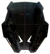 Ermax Sport plexi 47cm - Honda NT1100 2022-2023, černé neprůhledné - 7/7