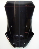 Ermax turistické plexi 51cm - Honda ADV 350 2022-2023, černé neprůhledné - 7/7