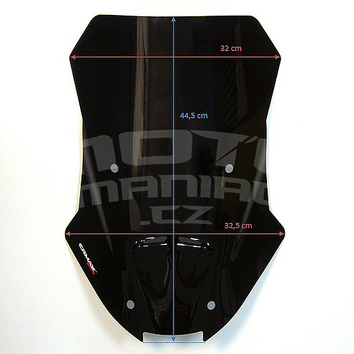 Ermax turistické plexi 45cm - Honda ADV 350 2022-2023, černé neprůhledné - 7